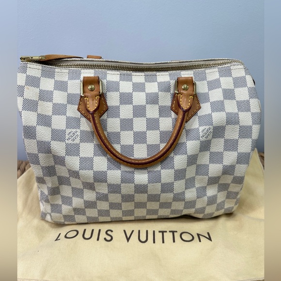 Louis Vuitton Damien Azur speedy 30 - Picture 4 of 15